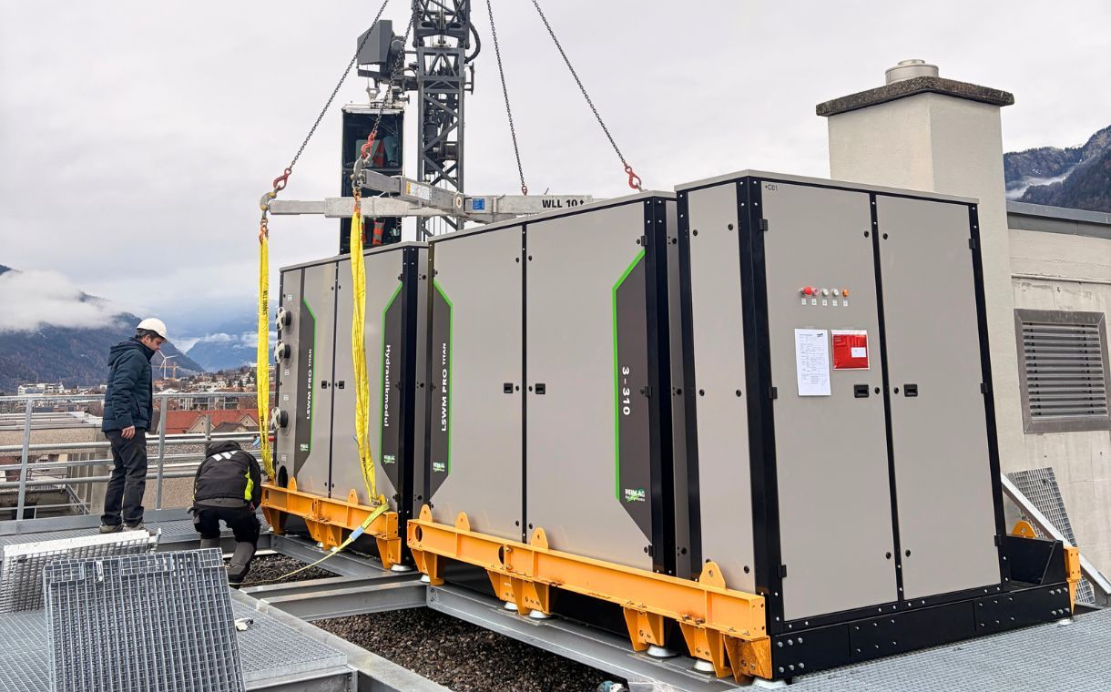 Grosswärmepumpe Migros Appenzell Heizungsraum